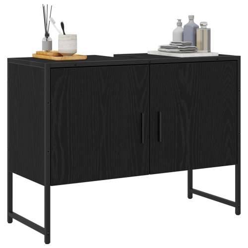 kabinet ispod Lavabo - Umivaonika Crni hrast 80x33x60 cm Inženjersko drvo Cijena