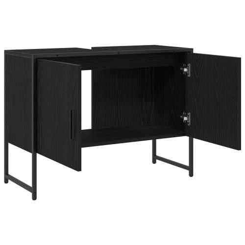 kabinet ispod Lavabo - Umivaonika Crni hrast 80x33x60 cm Inženjersko drvo Cijena