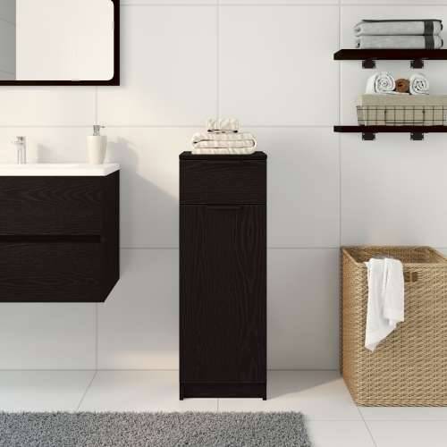ormar za kupatilo crni hrast 32x34x90 cm konstruirano drvo Cijena