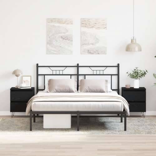 noćni ormarići 2 komada Crni hrast 40x35x50 cm Konstruirano drvo Cijena