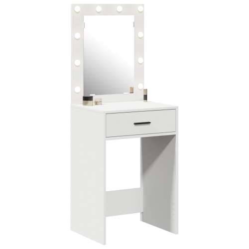 toaletni stol s LED svjetlima bijeli 50x41x135 cm Cijena