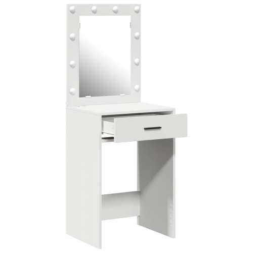 toaletni stol s LED svjetlima bijeli 50x41x135 cm Cijena