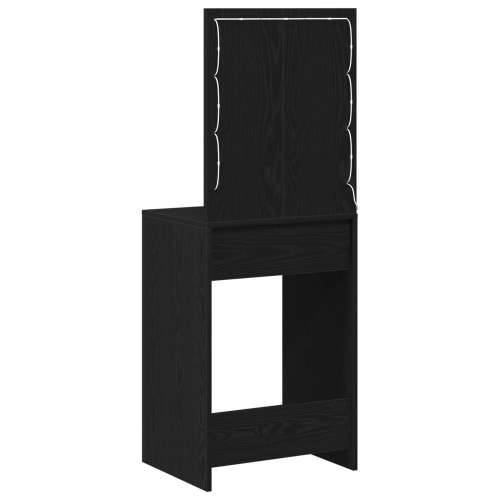 Toaletni stol  s LED svjetlima Crni hrast 50x41x135 cm Cijena