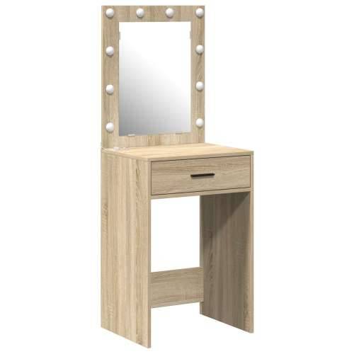 Toaletna komoda s LED svjetlima Sonoma hrast 50x41x135 cm Cijena