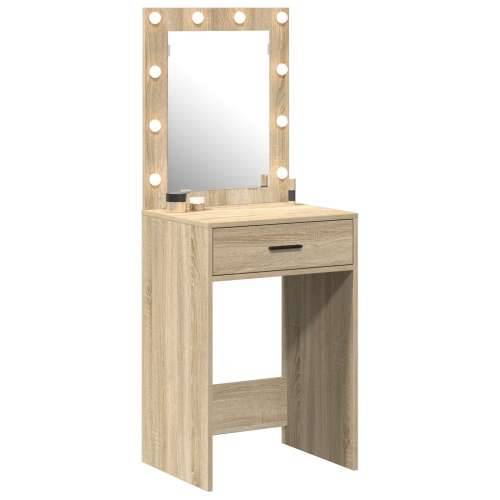 Toaletna komoda s LED svjetlima Sonoma hrast 50x41x135 cm Cijena