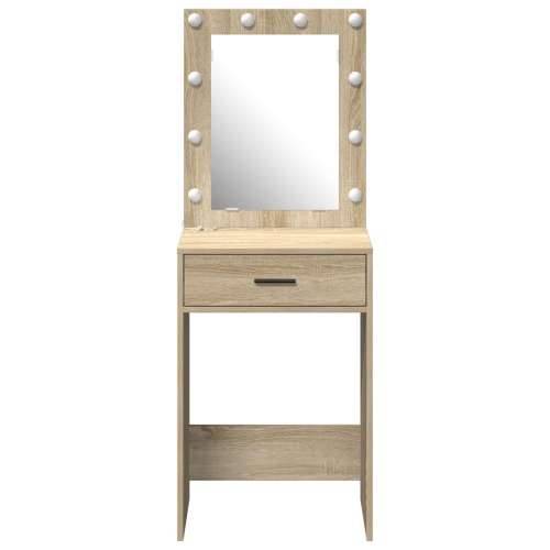 Toaletna komoda s LED svjetlima Sonoma hrast 50x41x135 cm Cijena