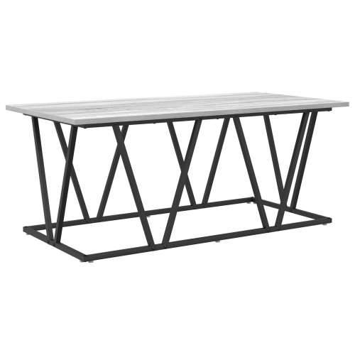 sivi sonoma stolić za kavu 100x50x40 cm od konstruiranog drva i metala Cijena