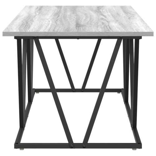 sivi sonoma stolić za kavu 100x50x40 cm od konstruiranog drva i metala Cijena