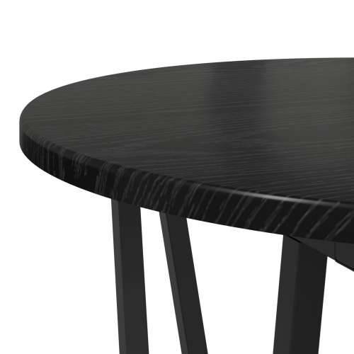 set stolića od 2 - Crni hrast MDF i metal Cijena