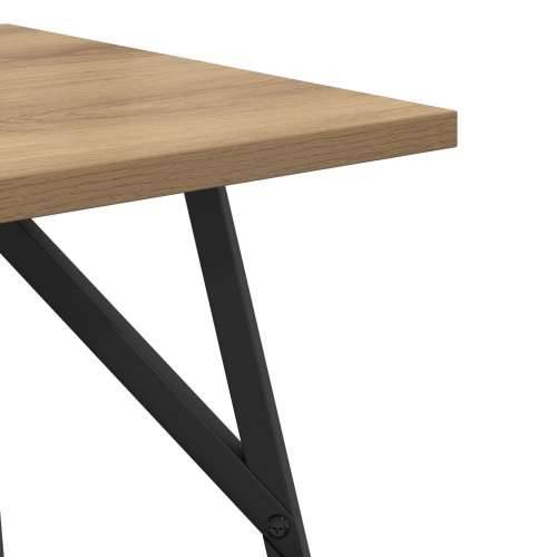 Set Bočnih Stolova 2-kom u Artisan hrastu s inženjerskim drvom i metalom Cijena