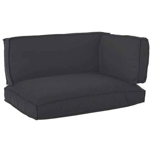 Set jastučića od drvenih paleta, 3 kom, crna, Oxford tkanina Cijena