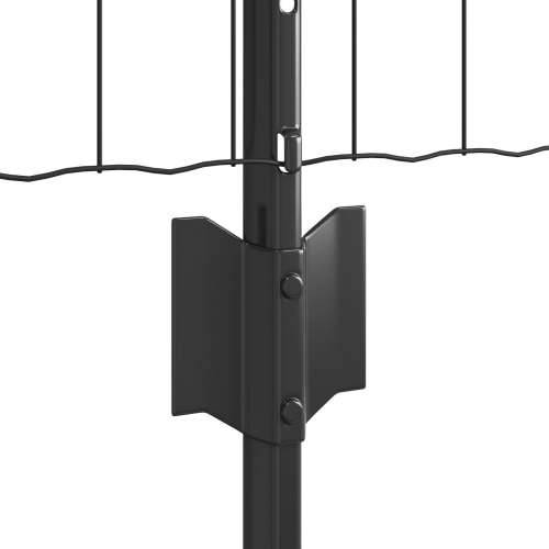 Set Ograda za Vrt Set od 2 Siva Metal 10 x 0.4 m Čvrsta Cijena