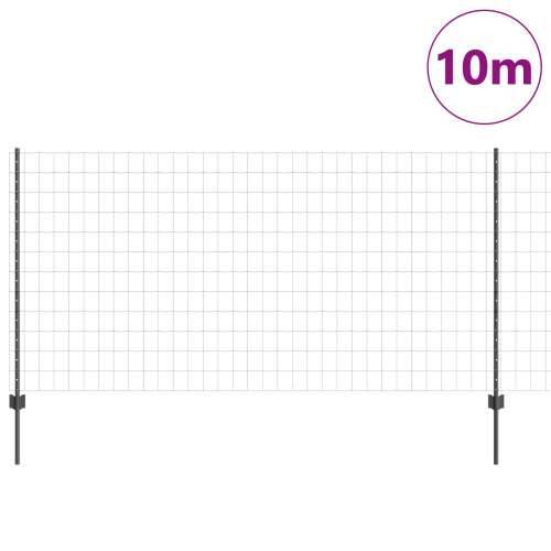 Euro ograda s 10 U postova Siva 1,2x10 m Čelik Cijena