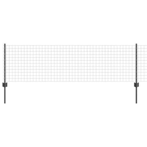 Euro Ograda s 11 U Stubovima Siva 0.6x25 m Čelik Cijena