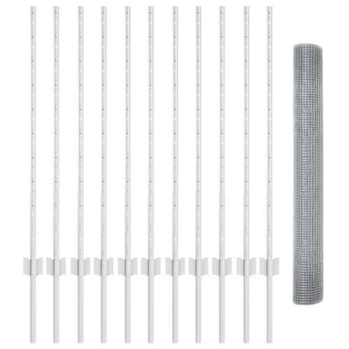 Set ograde od kokošje žice Set od 2 Pocinčani čelik 25 x 1 m Cijena