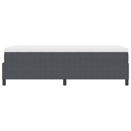 Box Spring Krevet s Madracem Tamnosiva 100 x 200 cm Kordurovna Tkanina Cijena