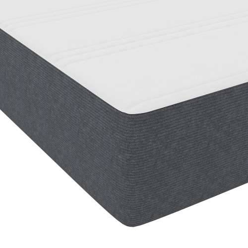 Box Spring Krevet s Madracem Tamnosiva 100 x 200 cm Kordurovna Tkanina Cijena