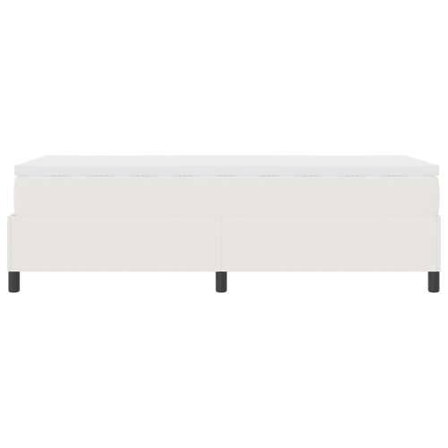 krevet s kutijom od opruge s madracem krem 100x200 cm tkanina od korodura Cijena