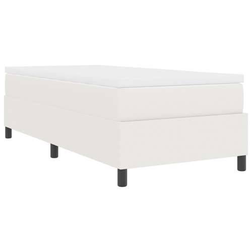 krevet s kutijom od opruge s madracem krem 100x200 cm tkanina od korodura Cijena