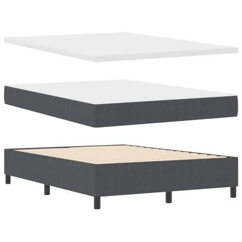 krevet s box sprincom s madracem tamno siva 140x200 cm corduroy tkanina Cijena