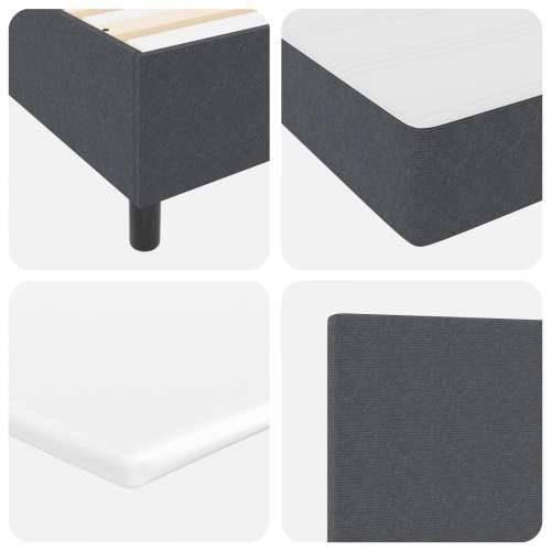 krevet s box sprincom s madracem tamno siva 140x200 cm corduroy tkanina Cijena