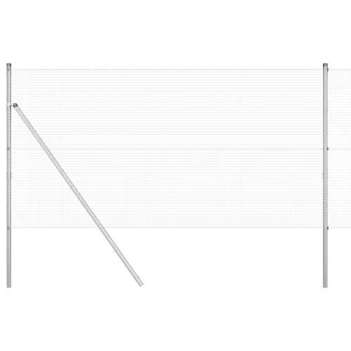 Set postova za ogradu 25 m Set od 2 Pocinčana čelika 25 x 1 m Cijena