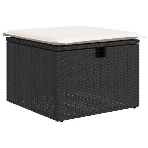 Vrtna garnitura - 9-dijelni set vrtnih sofa s jastučićima crni Poli Ratan Cijena