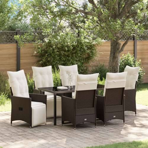 Set od 4 Smeđa PE ratan Jednostavna sofa Cijena