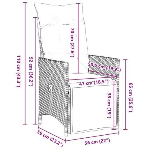 Set od 4 Smeđa PE ratan Jednostavna sofa Cijena