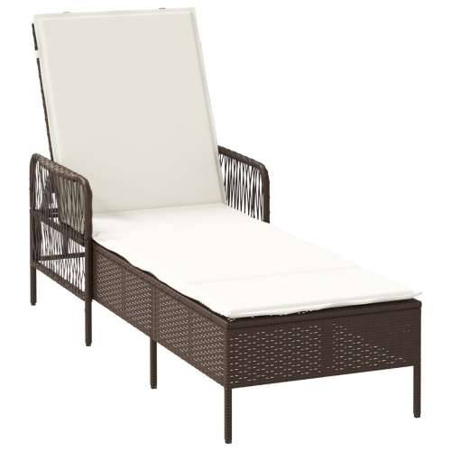 set ležaljki na suncu Set od 3 Smeđa i krem bijela PE ratan, metal Cijena