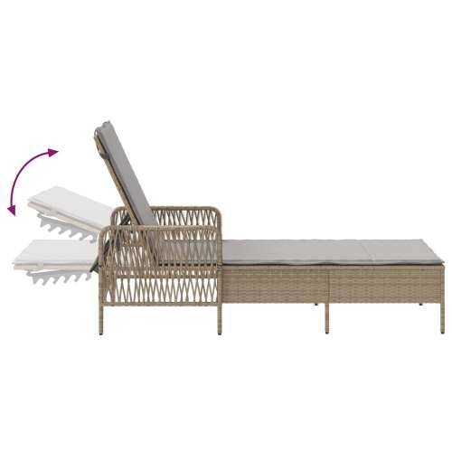 Set ležaljki na suncu Set od 3 Bež PE ratan, metal Sklopivo Cijena