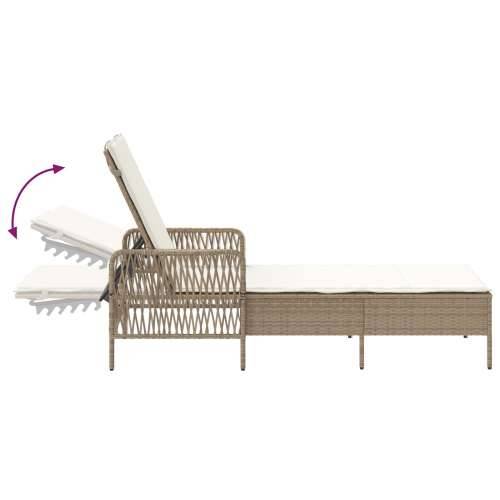 set ležaljki Set od 3 Bež i krem PE ratan, metal Izdržljivo Cijena