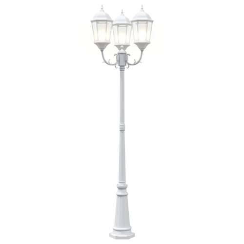 Stalak za vrtne svjetiljke 3-lampe E27 Bijela 235 cm Aluminij Cijena
