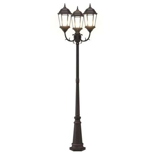 Stalak za vrtne lampe 3-lampe E27 Brončana 235 cm Aluminij Cijena