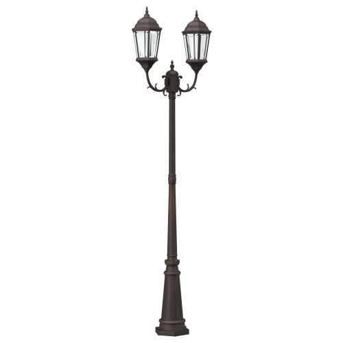 Stabljični reflektor za vrt 2-lampe E27 brončana 235 cm aluminij Cijena