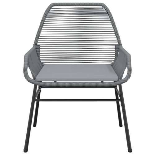 Vrtna garnitura - 9-dijelni vrtni blagovaonski set s jastucima poliratan i staklo - Siva 200 x 100 x 74 cm 8 Cijena