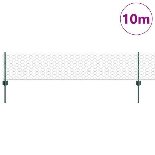 Ograde Stabljike 5 kom U-kanal Zelena 40 cm Čelik, Šesterokutna ograda Zelena 0.4x10 m Čelik Cijena