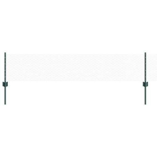 stupovi ograde 11 kom U-kanal zelena 40 cm čelik, šesterokutna ograda zelena 0.4x50 m čelik Cijena