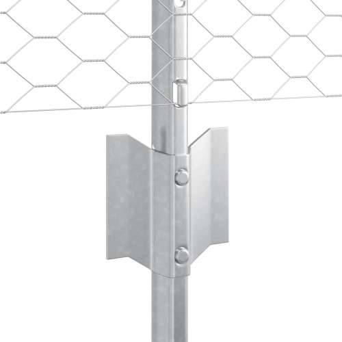 stupovi za ograde 5 kom U-kanal 60 cm galvanizirani čelik, šesterokutna ograda 0.5x10 m galvanizirani čelik Cijena
