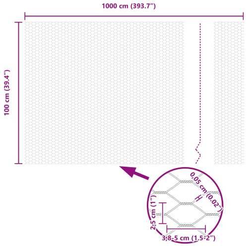 stupovi ograde 10 kom U-kanal 100 cm galvanizirani čelik, šesterokutna ogradica 1x10 m galvanizirani čelik Cijena