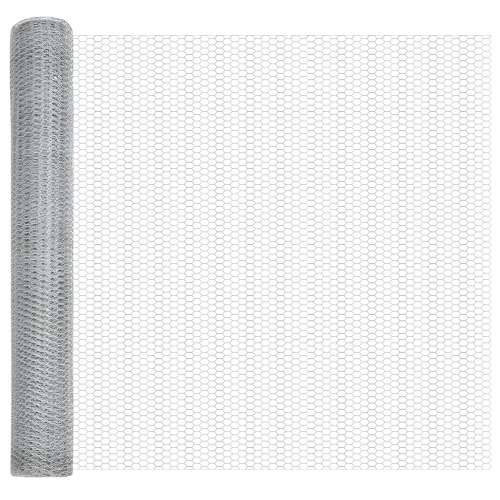 Ograda od 22 kom stupa U-kanal 140 cm Galvanizirani čelik, heksagonalna ograda 1.4x25 m Galvanizirani čelik Cijena