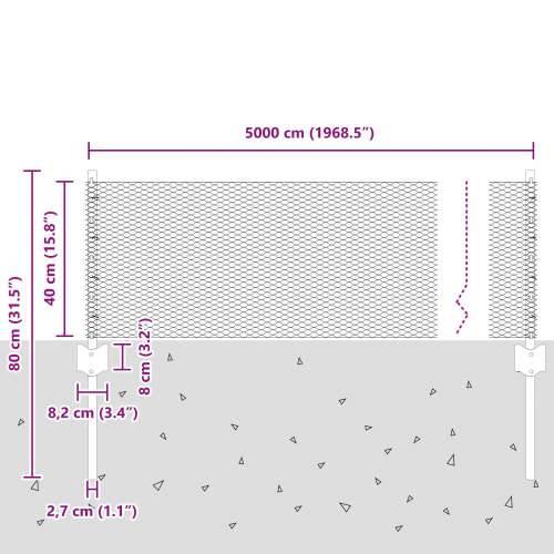 Ogradni stupci 11 kom U-kanal 40 cm Galvanizirani čelik, Šesterokutna ograda 0.4x50 m Galvanizirani čelik Cijena