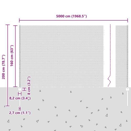 Ograde posts 22 kom U-channel 160 cm pocinčana čelik, Heksagonalna ograda 1.6x50 m pocinčana čelik Cijena