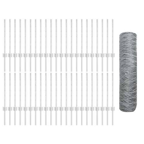 Ograda Gredi 11 kom U-Kanal 60 cm Galvanizirani čelik, Heksagonalna ograda 0.5x100 m Galvanizirani čelik Cijena