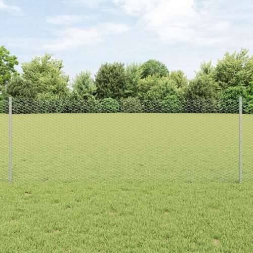 Ograde postovi 11 kom U-kanal 80 cm Pocinčana čelika, Šesterokutna ograda 0.8x100 m Pocinčana čelika Cijena