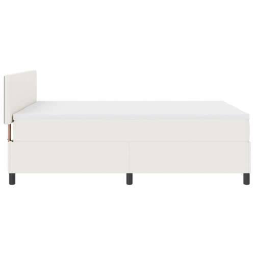 Box Spring Krevet s madracem Krem 140x200 cm Plišana tkanina Cijena