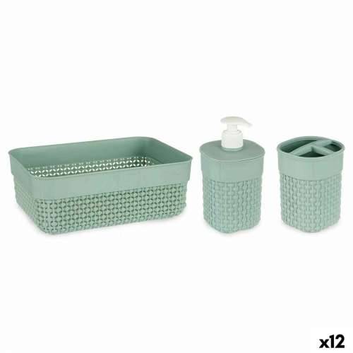 Set za Kupaonicu Berilo PP-107-3 Zelena Plastika (12 kom.) Cijena