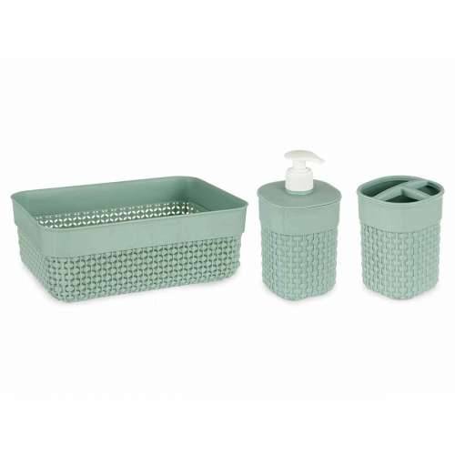 Set za Kupaonicu Berilo PP-107-3 Zelena Plastika (12 kom.) Cijena