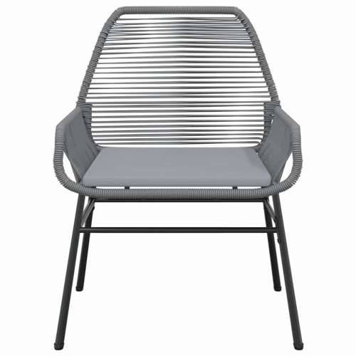 Vrtna garnitura - 7-dijelni vrtni blagovaonski set s jastucima poliratan i staklo - Siva 200 x 100 x 74 cm 6 Cijena