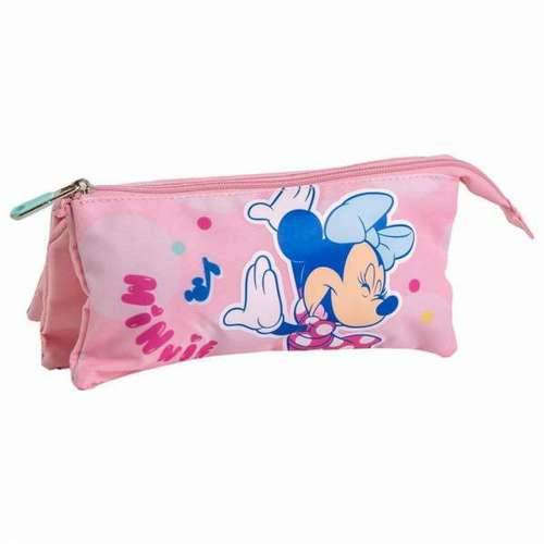 Trostruka pernica Minnie Mouse Roza 2,2 x 1,1 x 22,5 cm Cijena